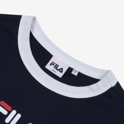 Fila Slim Crop - Naisten Poolopaita - Laivastonsininen | FI-92274